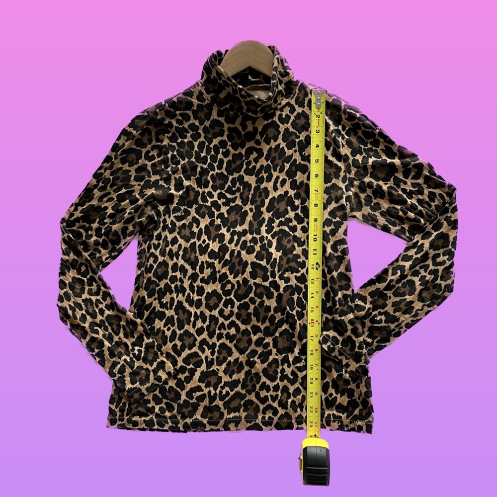 Leopard print turtleneck J.Crew